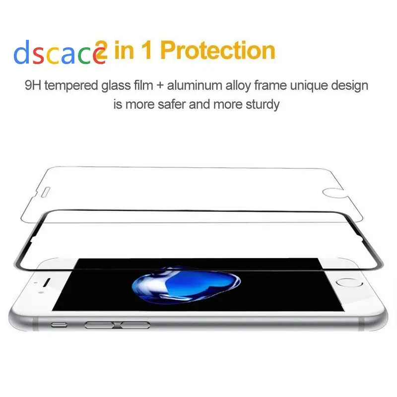Защитное стекло dscacc закаленное с полным покрытием для iphone 8 plus /7 Plus/6/6S Plus
