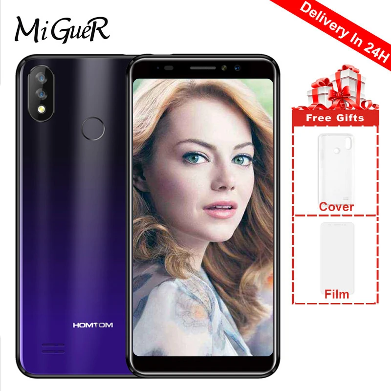 HOMTOM C8 смартфон 5 &quot18:9 полный Дисплей 2 Гб Оперативная память 16 Встроенная MTK6739 Android