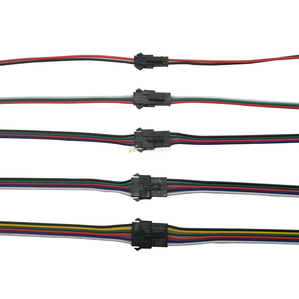 2pin 3pin 4pin 5pin 6pin led JST электронный разъем штекер и гнездо подключения SM кабель провод светодиодный светильник драйвер