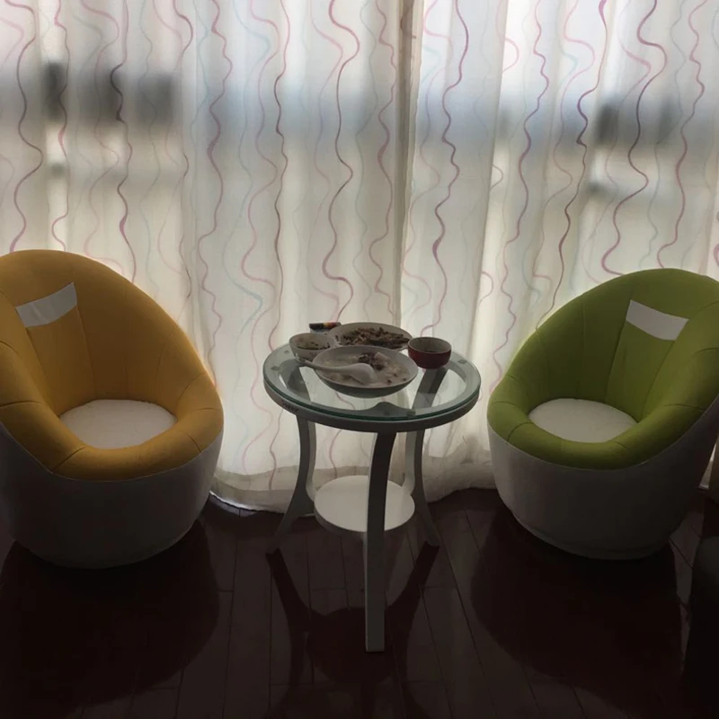 Ленивый диван один спальня круглый стул для отдыха милая девочка дети балкон