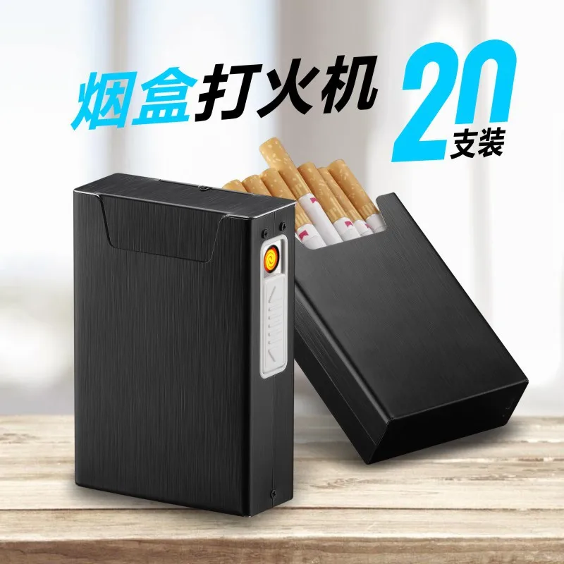 Новый держатель сигареты прикуриватель коробка два в одном USB ветрозащитная