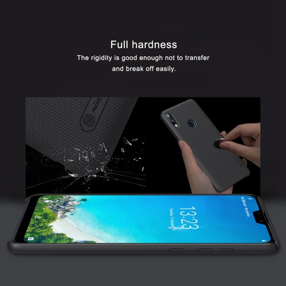 В наличии оригинальный матовый чехол NILLKIN красного цвета Для Zenfone Max Pro M2 ZB631KL