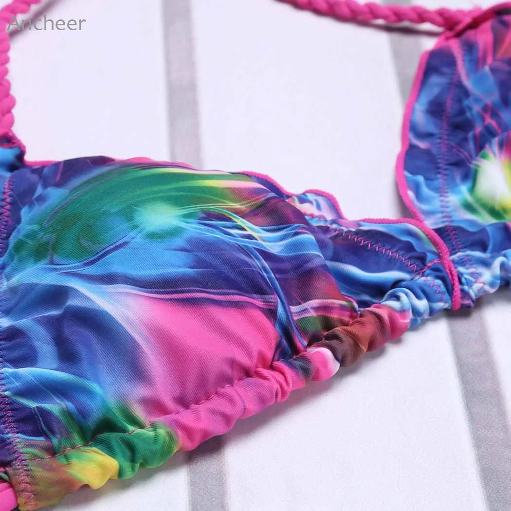 Бренд 2017 Новый комплект бикини сексуальный женский купальник с низкой талией