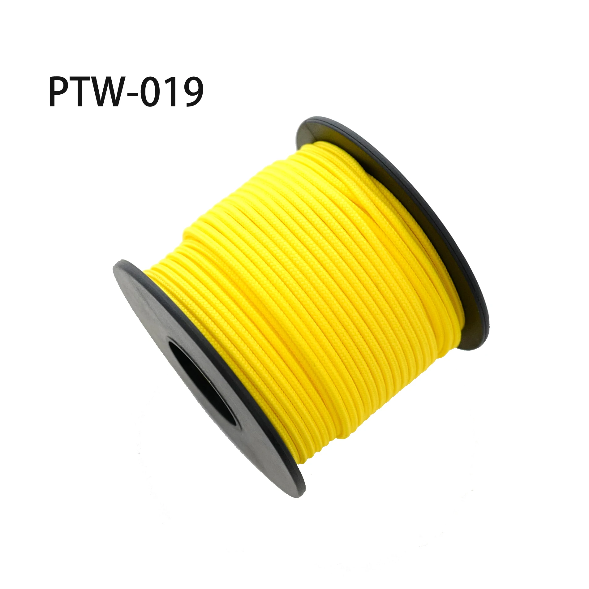 Yellow 019 Mil Спецификация Тип I 3 жильный 100 футов(31 м) Открытый выживания парашютный шнур Lanyard Paracord 2 мм Диаметр микро шнур Катушка - Цвет: Yellow 019