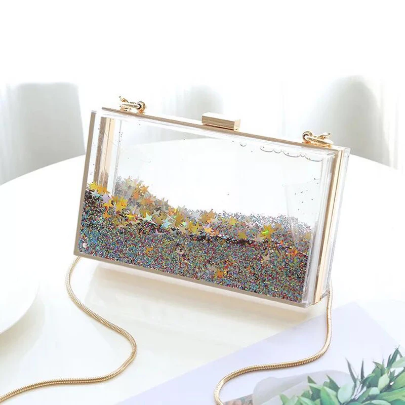 

2018 New Evening Bag Women Clutch Bag Luxury Designer Quicksand Sequin Women Messenger Bag Small Lady Shoulder Bag bolsos mujer