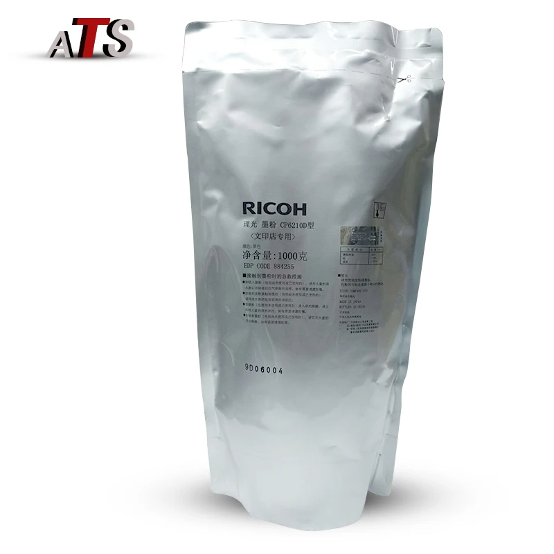 Оригинальный черный тонер порошок 1 кг для Ricoh CP6210D MP 7001 8001 1350 6502 907 запасные части