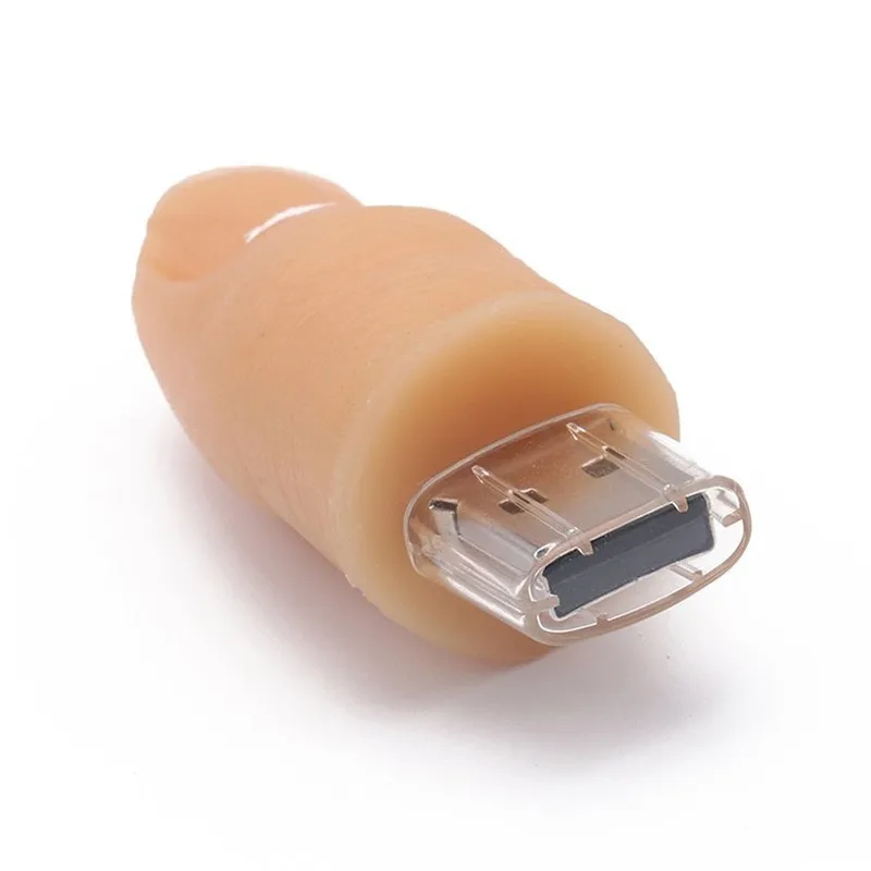 Флэш накопитель USB 2 0 модель человеческого пальца флэш 64 ГБ 32 16 8 4 Гб забавная