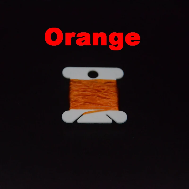 Orange 11 дополнительных цветов Лайф Флекс Блестящий спандекс мухобойка резиновые ножки 4 карты облегают острые нити для сухих мух Нимфы тела материалы - Цвет: Orange