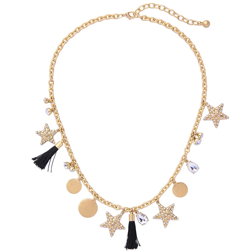 Женское длинное ожерелье с кисточками аксессуары для женщин 2017|star necklace|designer