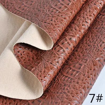 7 Meetee 50X138 см крокодиловая искусственная Синтетическая кожаная сумка для дивана искусственная кожа ручной работы DIY Ткань аксессуары AP658 - Цвет: 7