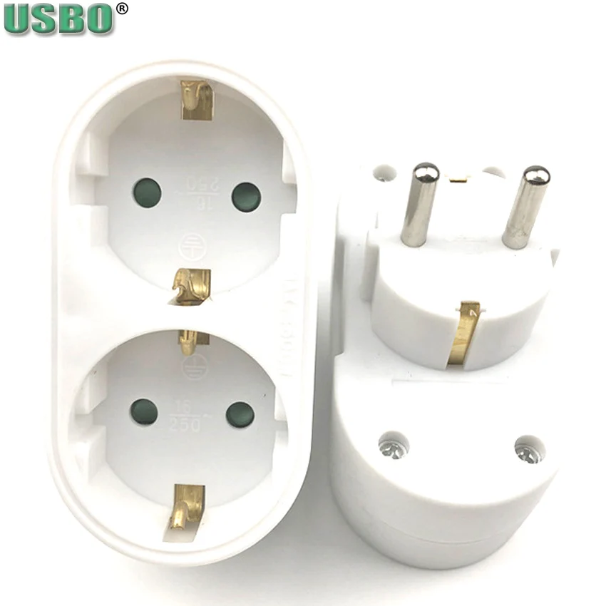 Белая розетка стандарта ЕС 3500 Вт тройная Германии 16 А 250 В|socket a|plug socketadaptor socket |