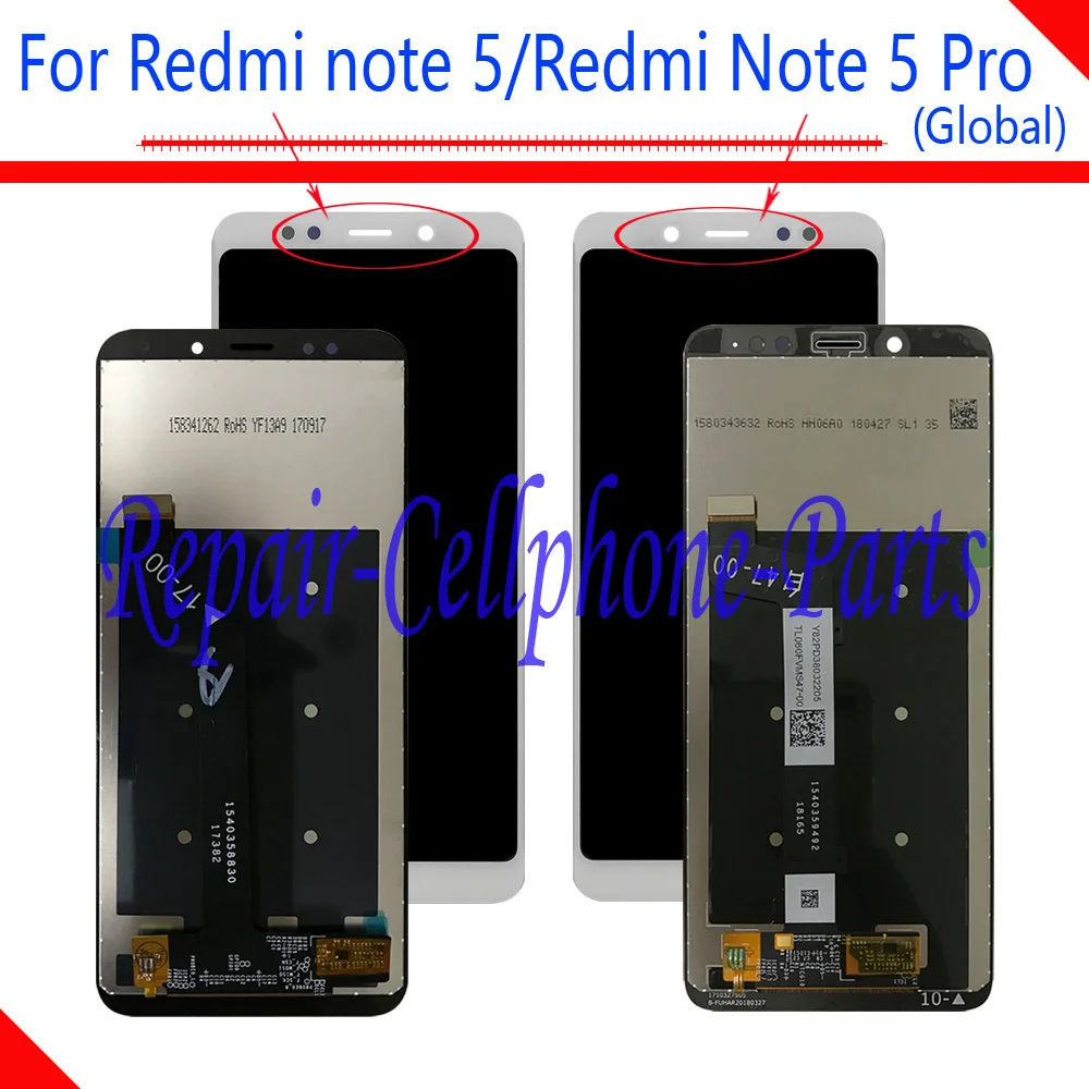 Фото Полный ЖК-дисплей + дигитайзер сенсорного экрана в сборе + рамка для Xiaomi Redmi note 5 SD625 / Redmi Note 5 Pro SD636 MEG7S №1
