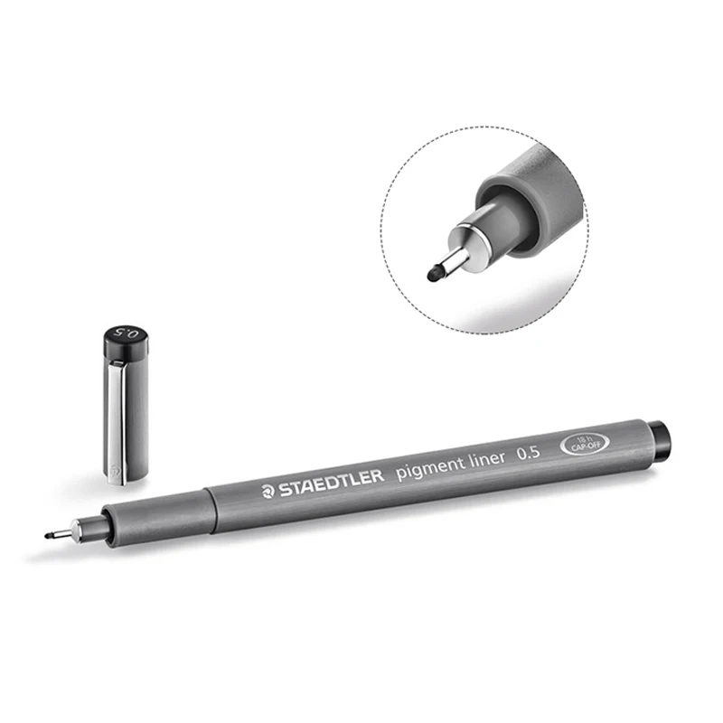 3 шт./партия STAEDTLER 308 черные чернила художественные маркеры ручки Микрон ручка для рисования художественные маркеры кисти водонепроницаемые Манга Аниме комиксы ручка