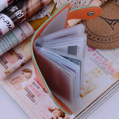 Держатель для карт из искусственной кожи 24 бита модный с пряжкой|taobao buying|package holiday