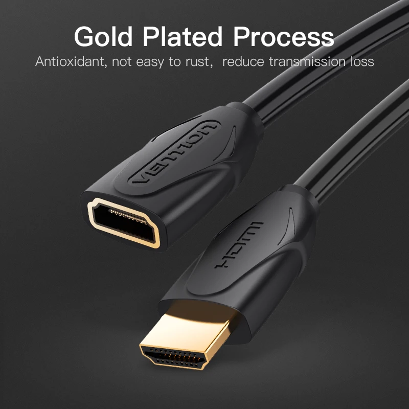 Vention HDMI Удлинительный кабель 1 м 5 2 3 удлинитель 1080P 3D 4 в для HDTV LCD ноутбука PS3