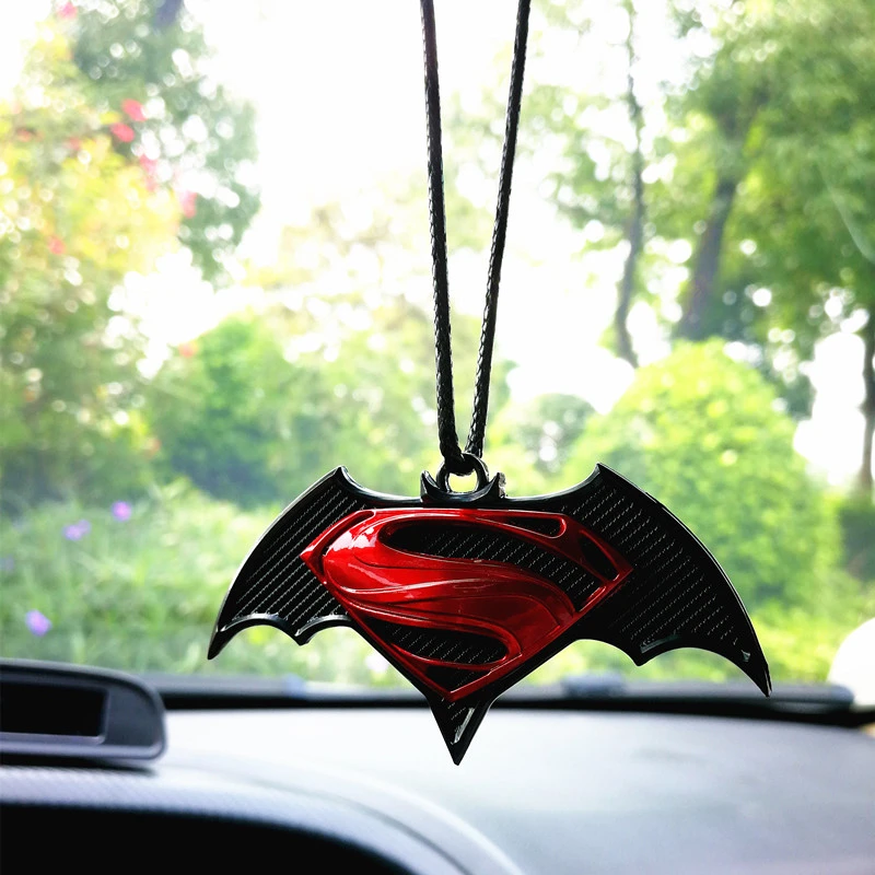 

MR TEA 3D Metal Bat Decorations Hanging Ornaments Automobile Rear View Mirror Interior Car Accessories Emblem