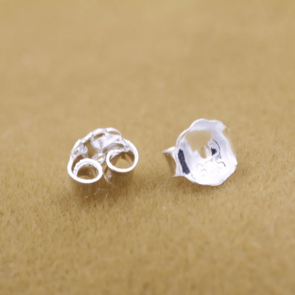 1 пара бесплатная доставка ювелирное изделие серебряная головка для ушей ногтей