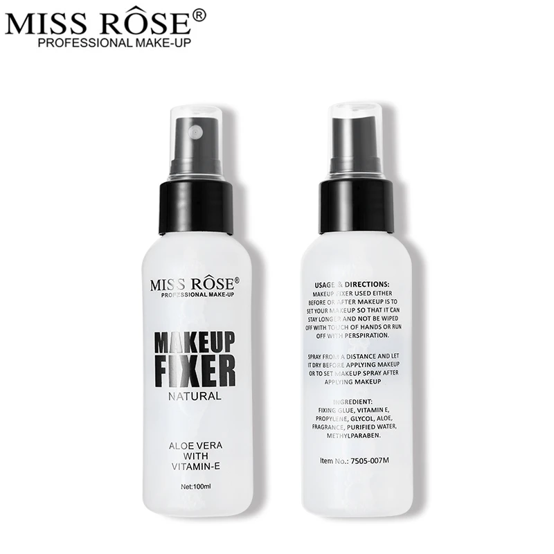 Miss Rose Setting Spray матовая основа для макияжа лица фиксатор увлажняющий освежающий стойкая основа для лица макияж 100 мл