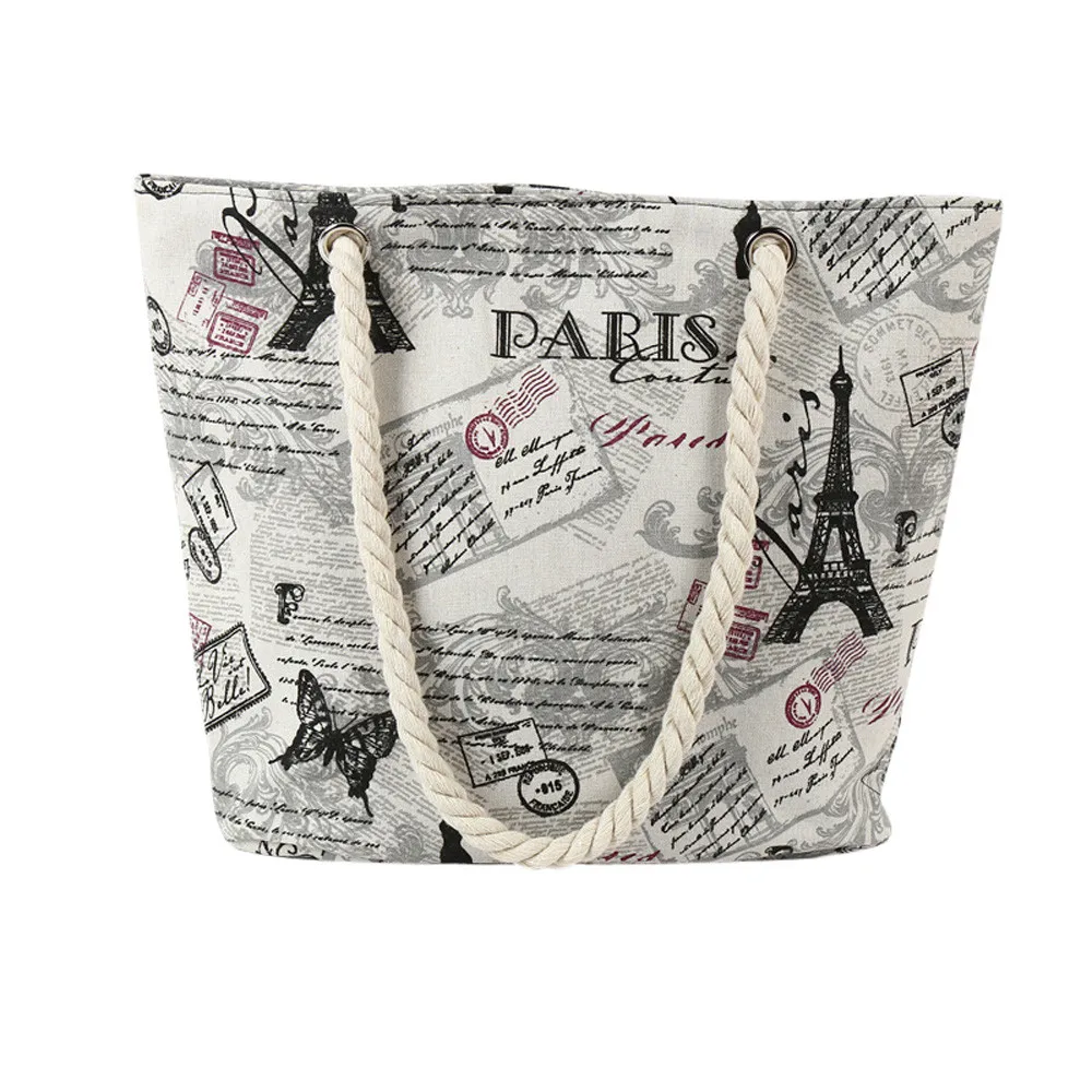 Холщовая Сумка тоут 20 # для женщин модная винтажная тканевая Сумочка на плечо с