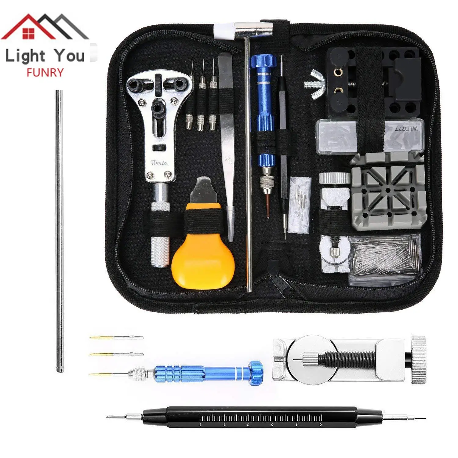 

Watch repair tool watch repair kit 144 sets of tool set remove the strap opener repair table combination