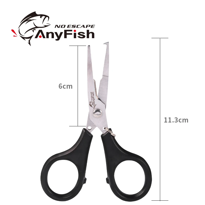 ANYFISH рыбацкие ножницы и кейс для хранения оплетка линия приманка резак 11 3 см Мини