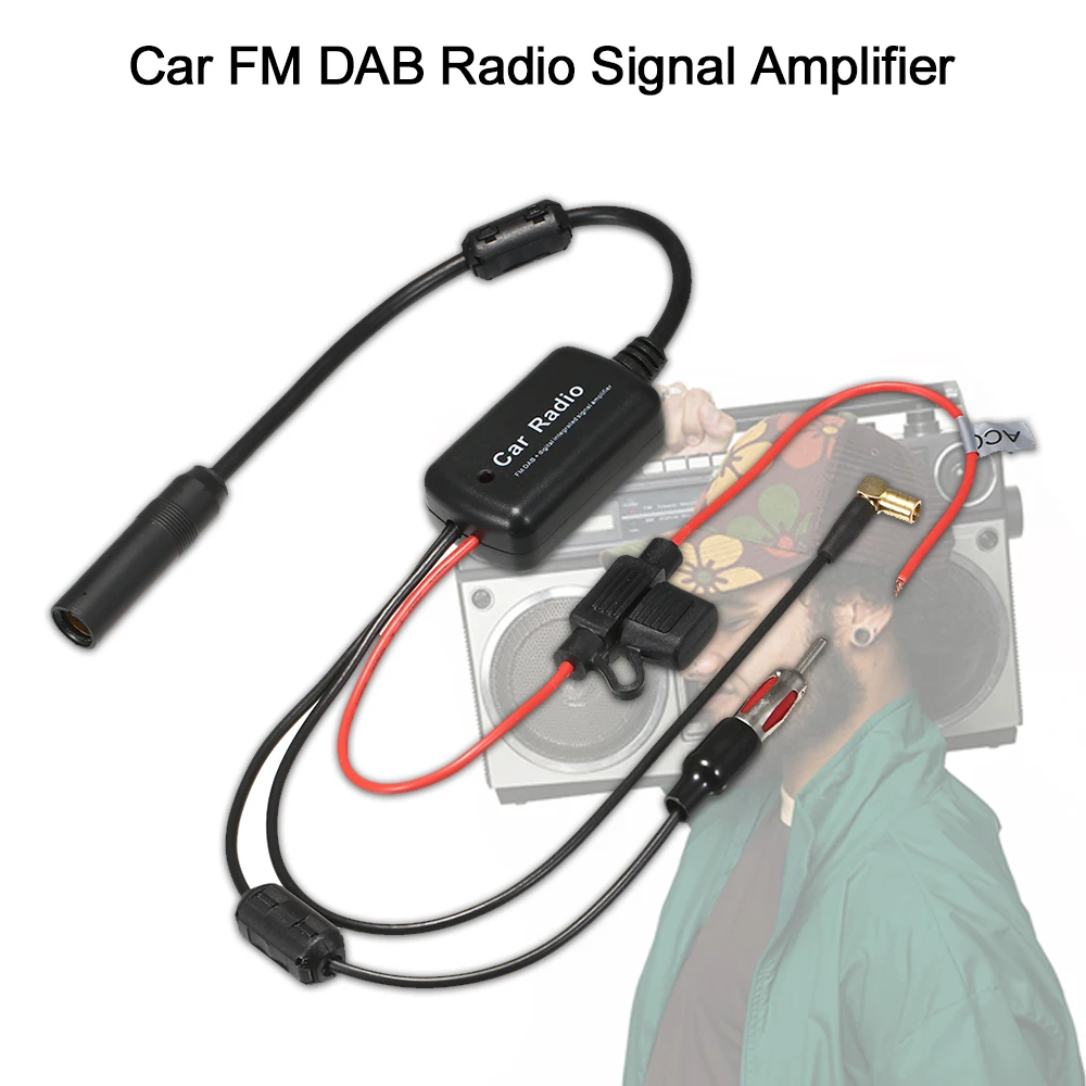 Автомобильный FM DAB усилитель радиосигнала антенна сигнала 88-108 МГц 170-240 |