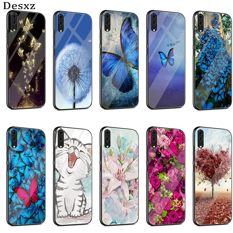 Чехол из закаленного стекла для Huawei P30 P10 P20 Pro P Smart Mate 10 20 Lite Y6 Y9 Honor 7A 8X9