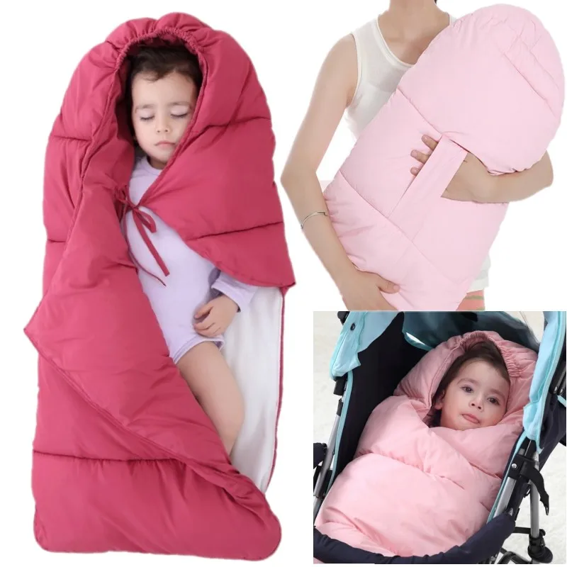 

Outdoor 0-2 Year Add Wool Baby Sleeping Bag Winter Baby Sleep Bag for Newborns Thick Warm Sleep Sacks for Stroller Sleeping Bag