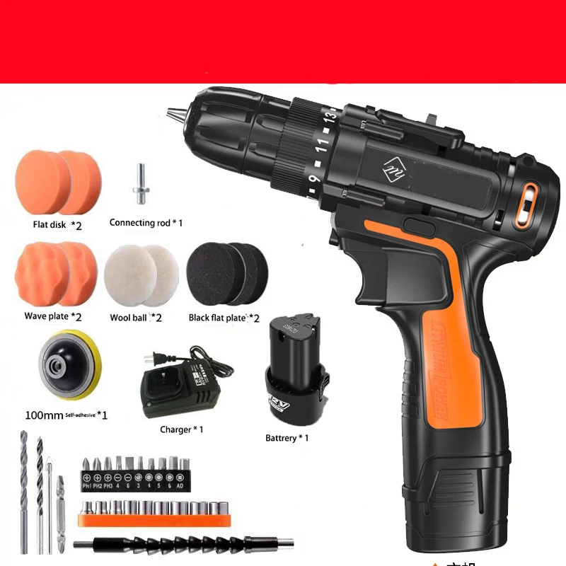 VOTO Adjustable Waxing Machine Cordless Car Polisher Cleaner Speed Polish Electric Screwdriver Drill Impact | Инструменты