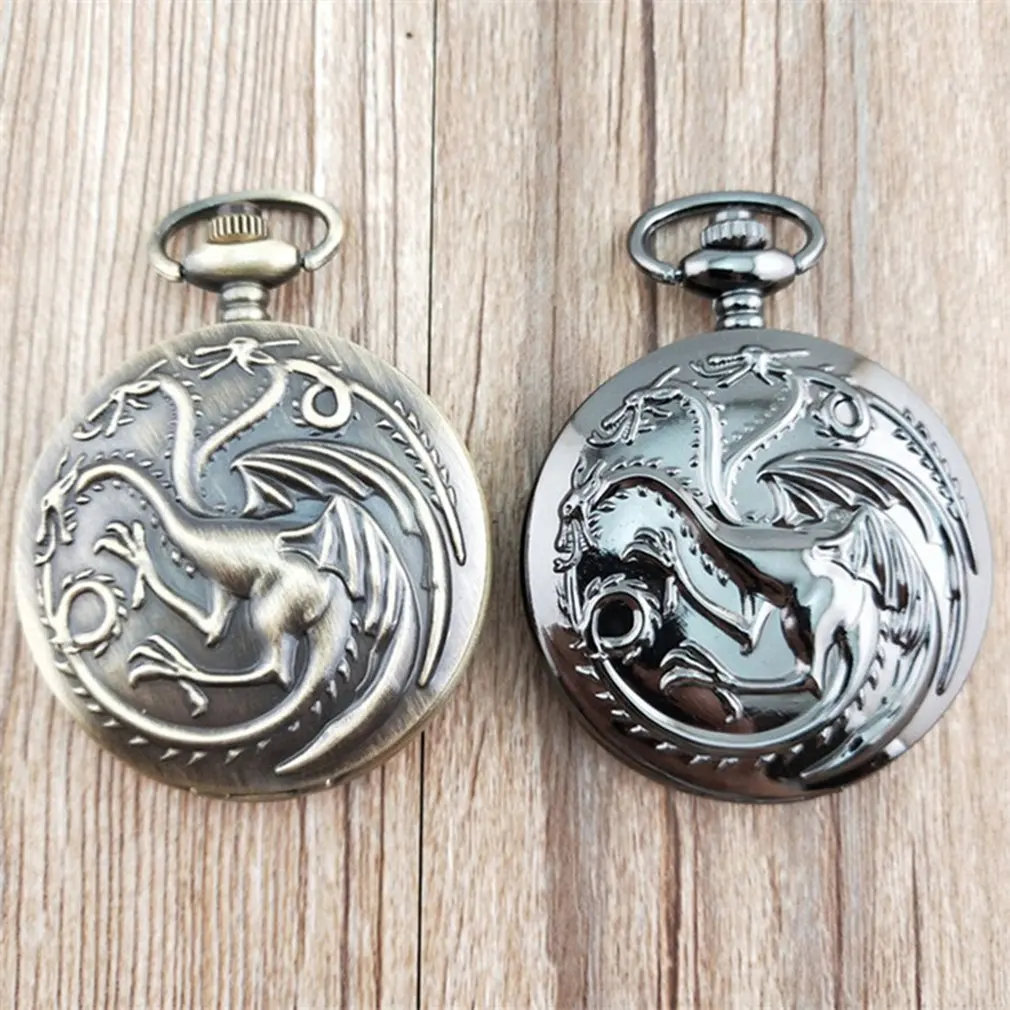 Модные мужские кварцевые карманные часы винтажные с цепочкой в стиле