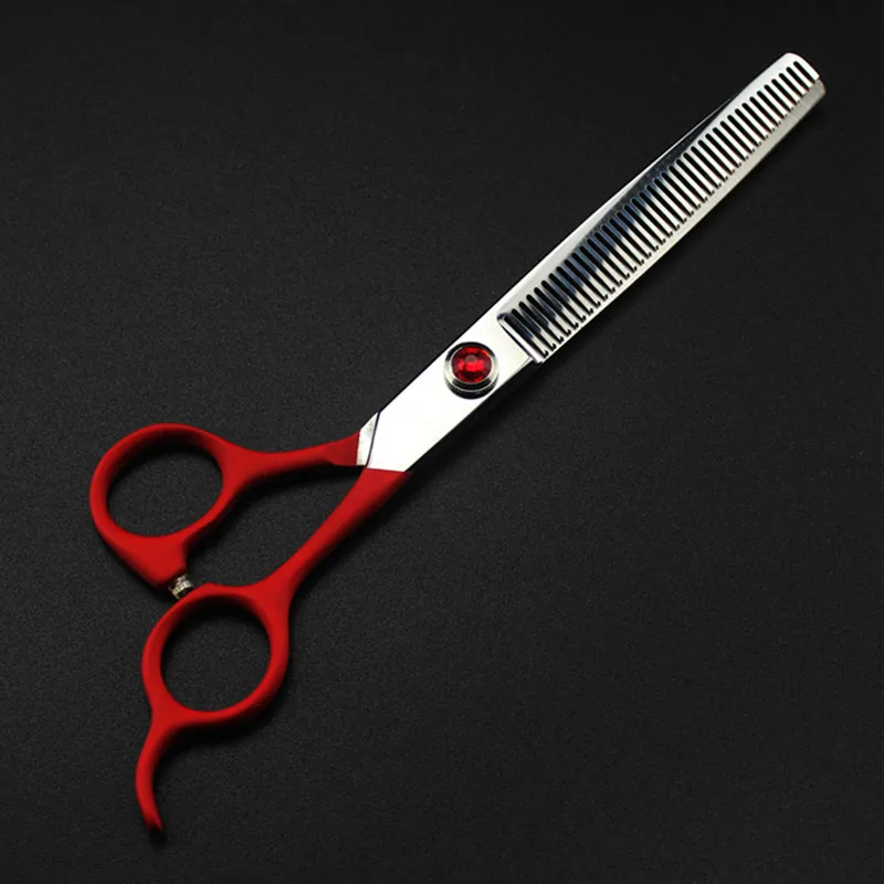 5 kit professional Japan 440c 7 inch RED pet dog grooming hair scissors set cutting shears thinning barber hairdressing | Красота и