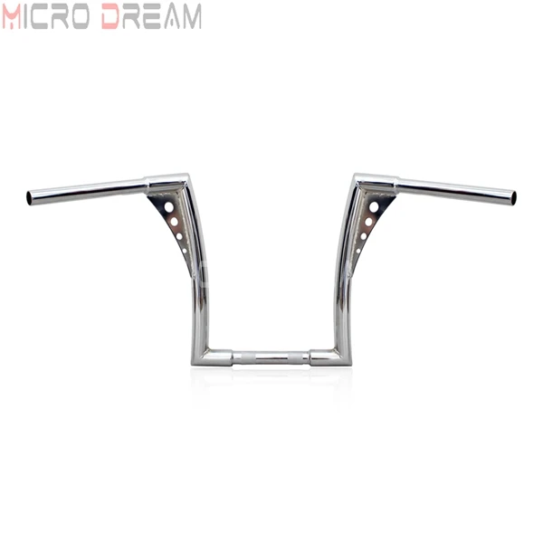 Chrome Хромированный 1-1/" Жир Бар 12" Rise мотоцикл APE вешалка руль для Harley Sportster Touring Dyna на заказ 30-1/" широкие тяги - Цвет: Chrome