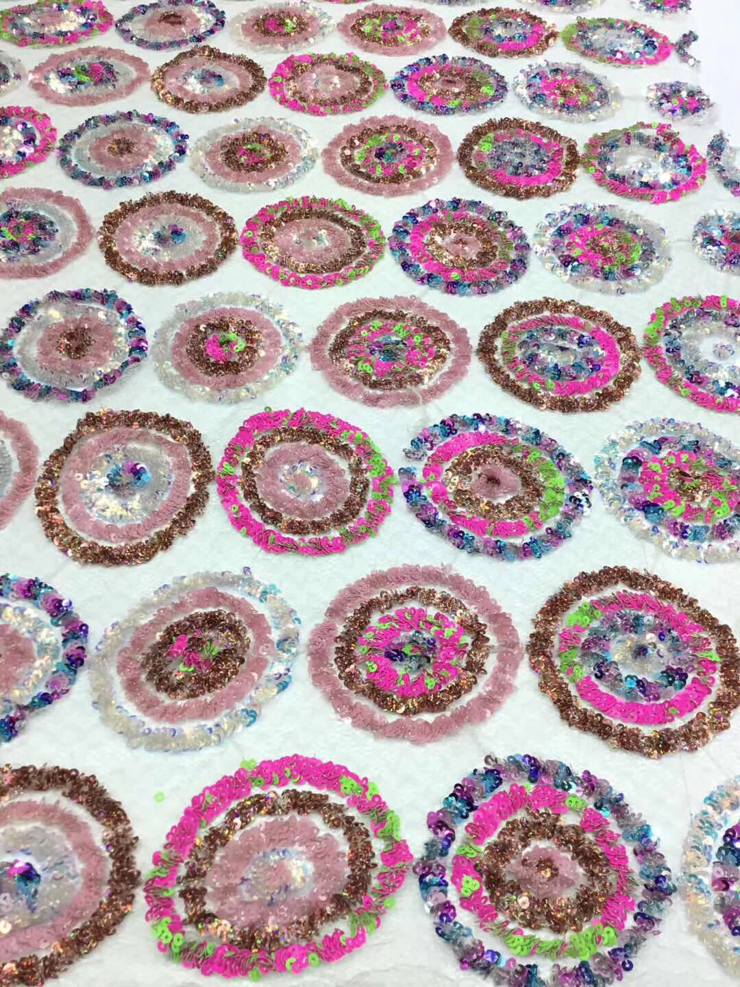 

Nigerian Lace Fabrics 2019 High Quality Lace Material African Sequins Lace Fabric For Wedding Dress French Fabric T31361