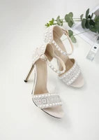 open toe rhinestone design high heel sandals crystal ankle wrap diamond gladiator women sandals black size 35 40