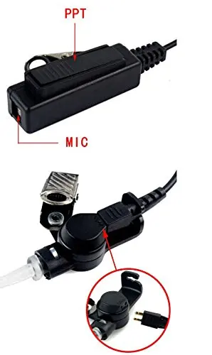 Беспроводная акустическая трубка гарнитура PTT для Motorola TETRA MTP3550 MTP3100 MTP3200 MTP3250 MTP3500