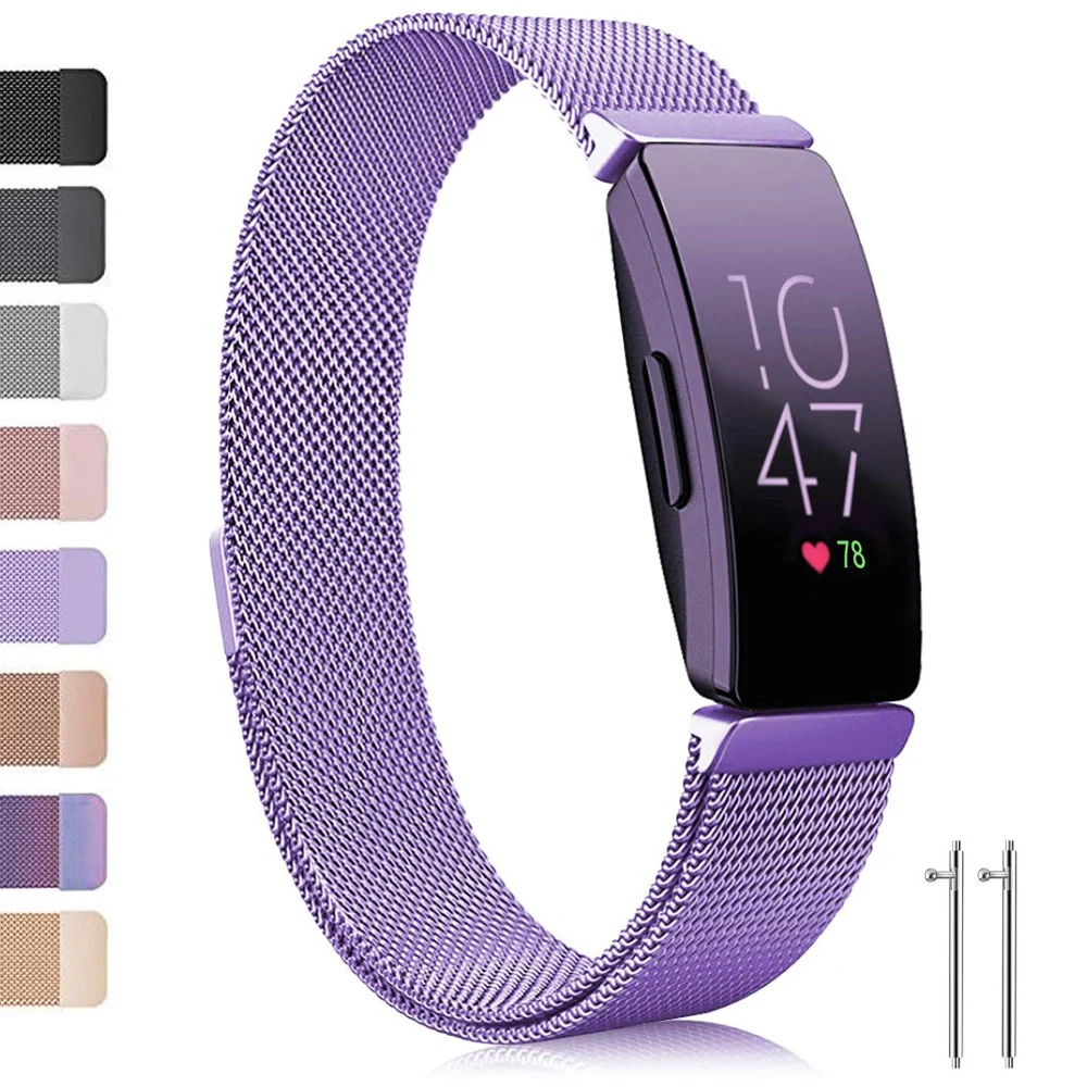 Для Fitbit Inspire HR Band Замена Миланская петля Магнитный Корреа ремешок из нержавеющей стали Betl для Fitbit Inspire Smartwatch