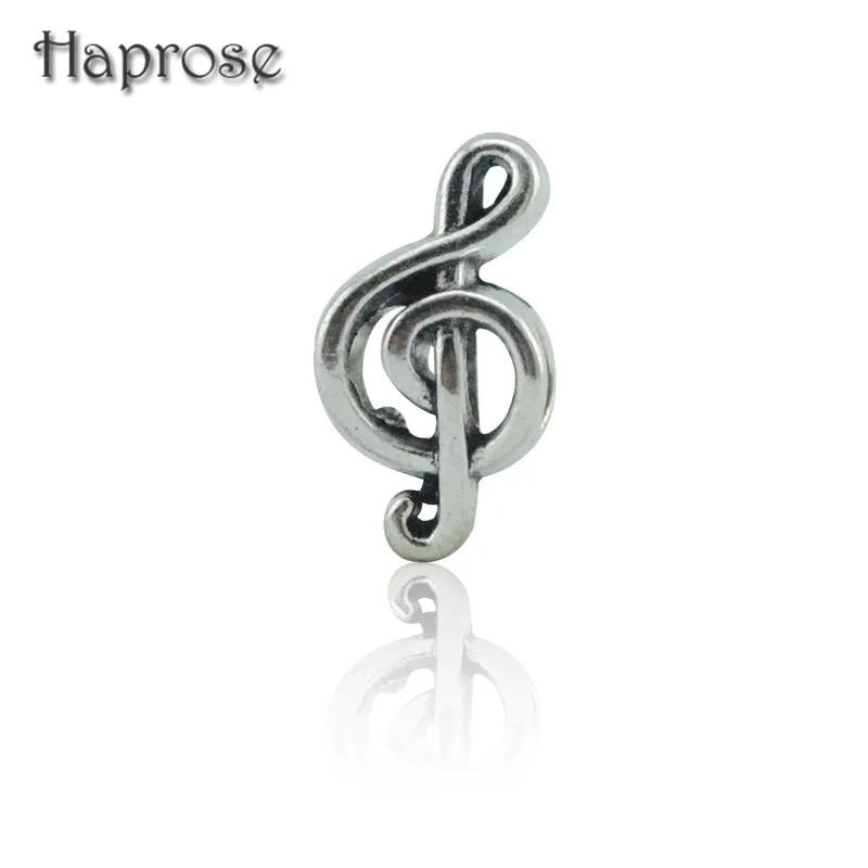 

10 шт./лот музыкальные ноты европейские шармы из цинкового сплава антикварные посеребренные бусины DIY Браслеты фурнитура для ювелирных изде...