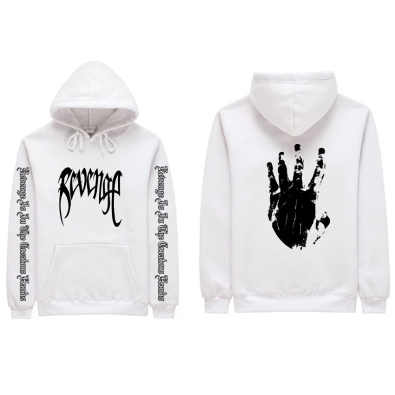 Толстовка с капюшоном 4AM Revenge толстовка буквенным принтом Xxxtentacion в стиле хип хоп