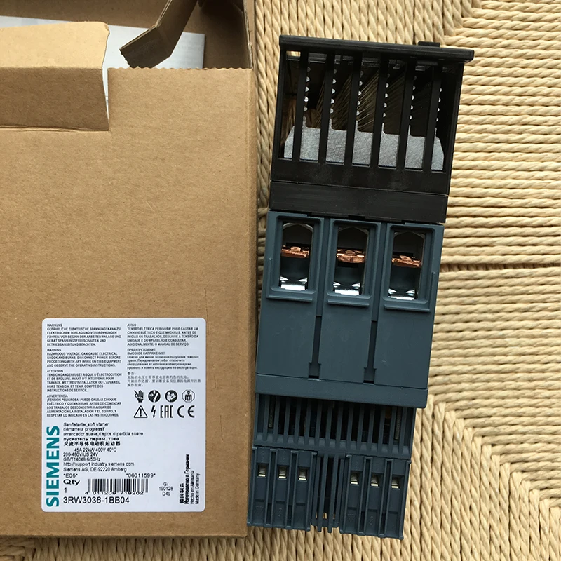 3RW3036-1BB04 плавный пускатель двигателя SIEMENS