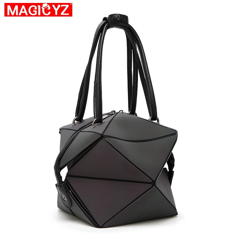 Женская светящаяся сумка MAGICYZ с геометрическим рисунком складная Роскошная