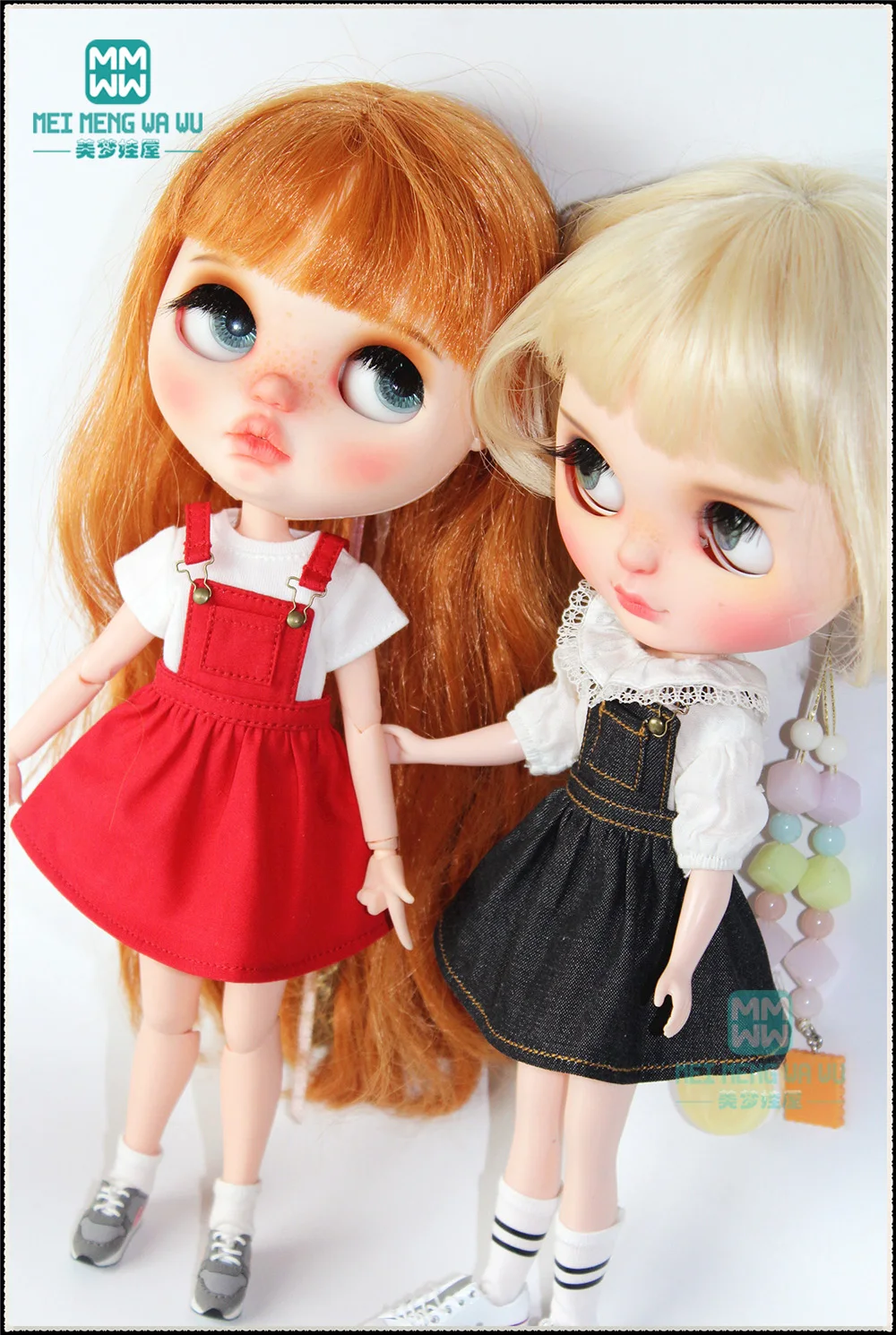 Подходит для Blyth Azone 1/6 кукольные аксессуары модное джинсовое платье на бретелях