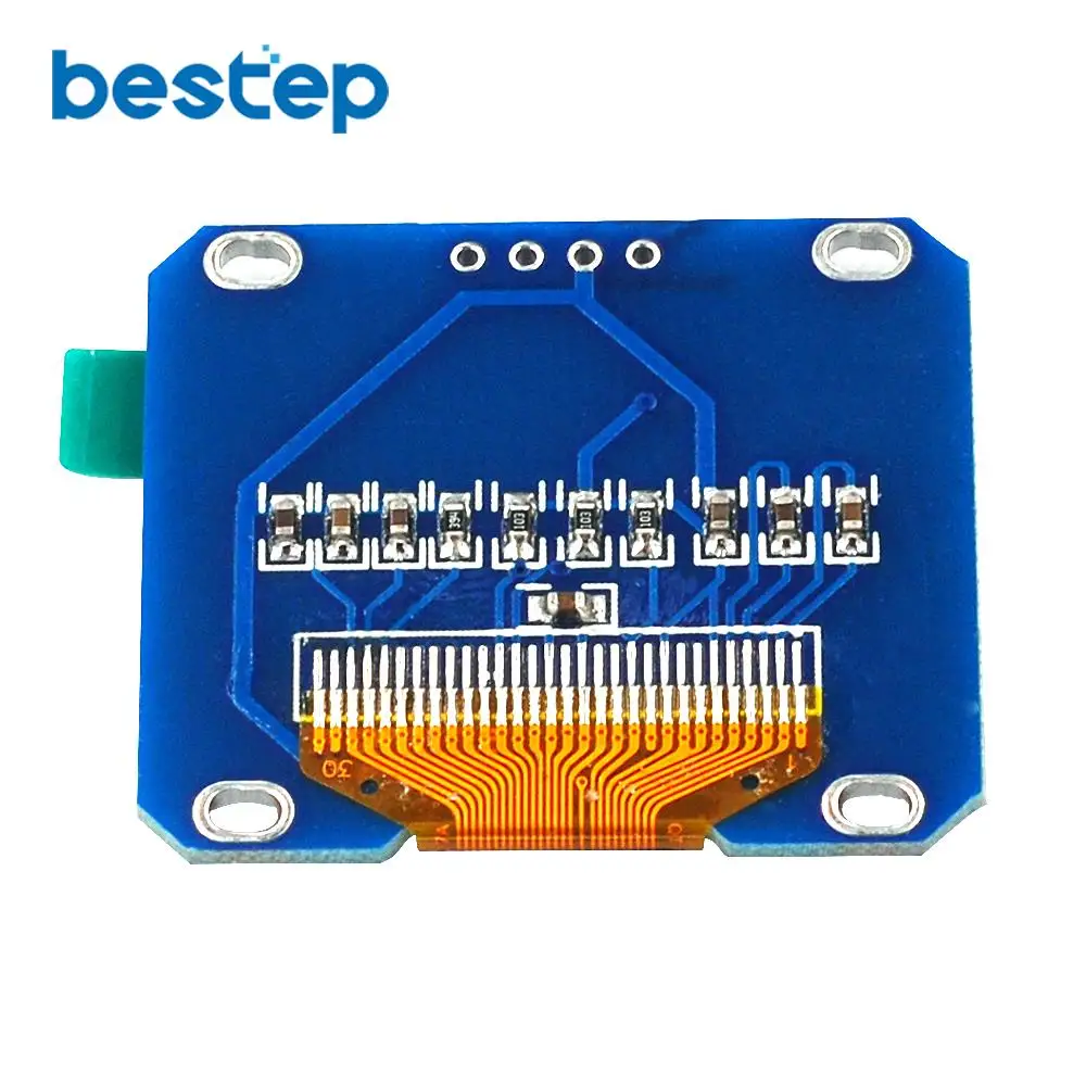 4PIN 1 3 &quot1 дюймов IIC I2C серийный 128x64 SSH1106 OLED ЖК-дисплей белый/синий экран модуль для