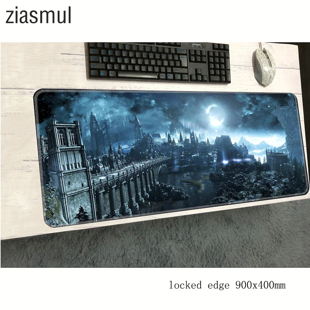 Коврик для мыши dark души 900x400x2 мм крутой новый коврик компьютерной игровые