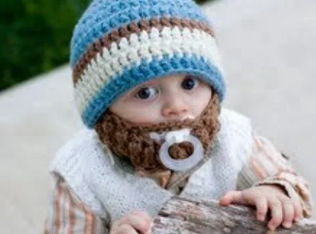 Newborn crochet baby Beard CAPS Baby 