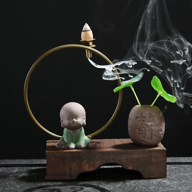 Креативные украшения для дома Zen выветриваемые деревянные крыльца Quemador De Incienso