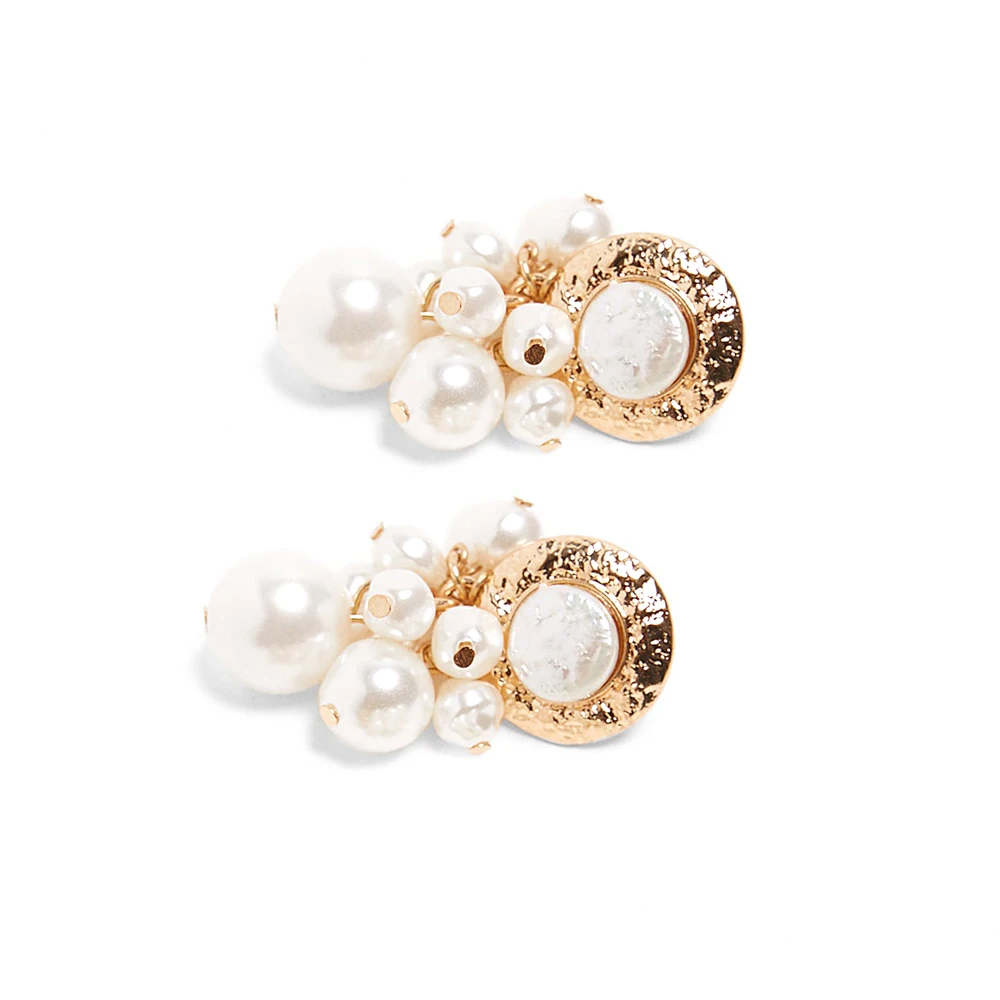 Vodeshanliwen ZA New Simulated pearl Earrings 2019 Fashion Bohemian Geometric Statement Tassel For Women Accessories | Украшения и