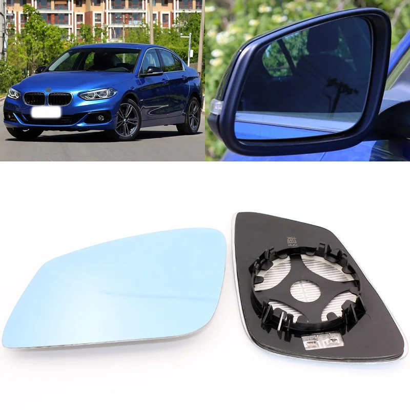 Боковое зеркало для двери BMW 1 серии 116 118 120 125i 135i 2007 2017 синее стекло с подогревом