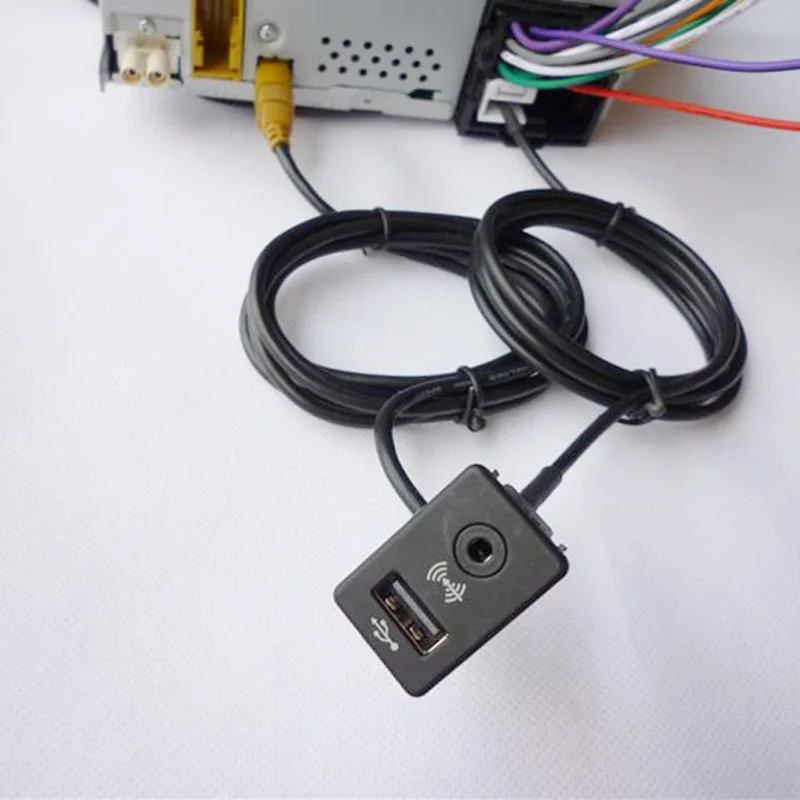 Автомобильный аудио RCD510 RNS315 AUX USB переключатель адаптер для Volkswagen Passat Polo CC Golf|aux