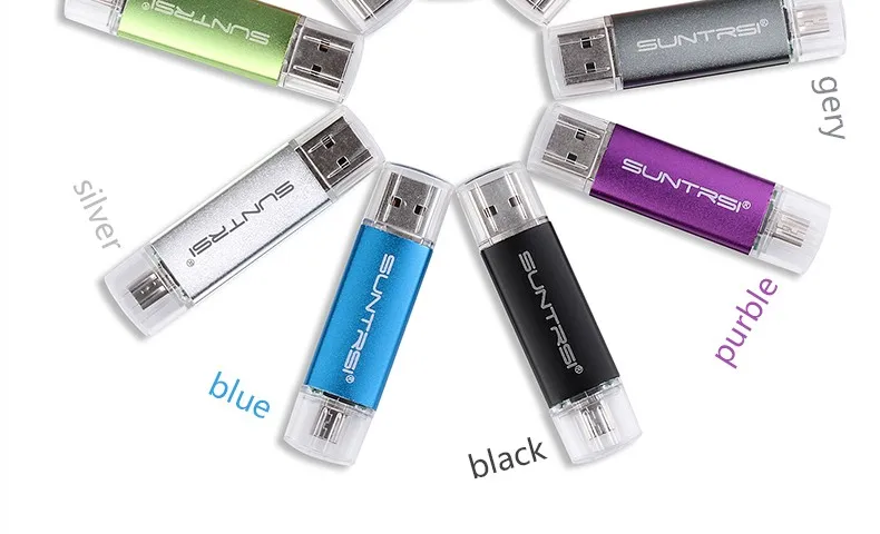 Suntrsi USB флеш-накопитель 64 Гб OTG флеш-накопитель высокоскоростной флеш-накопитель для телефона компьютера USB флешка флеш-накопитель индивидуальный логотип печать