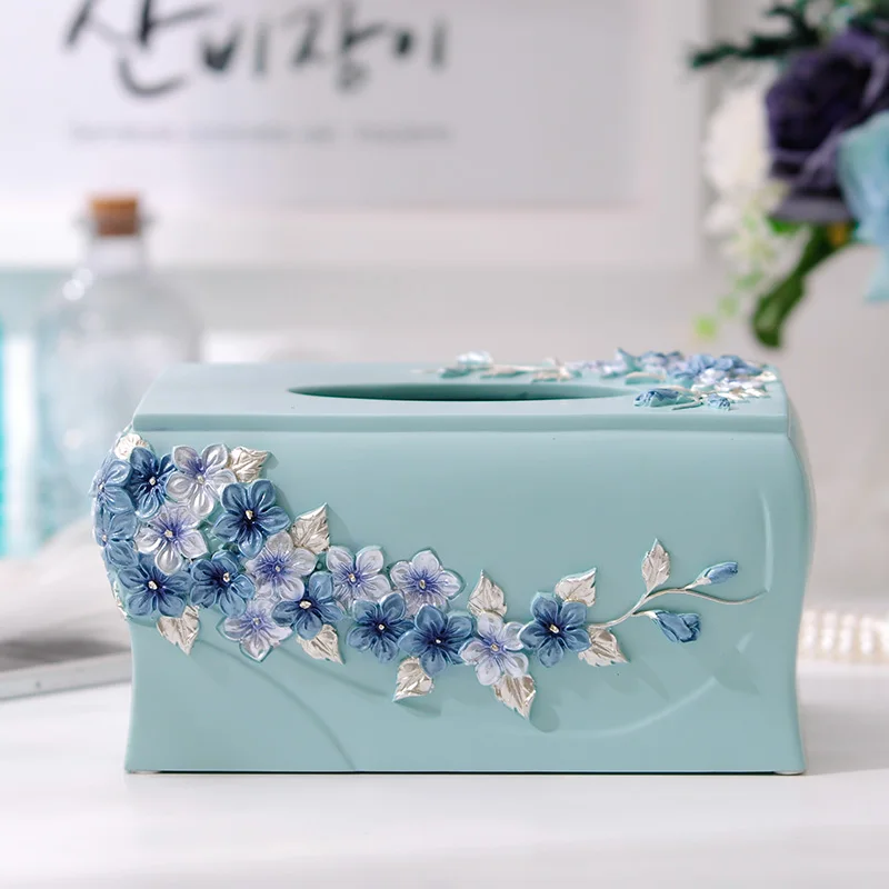 Happy Korean garden flower Серия бумажная коробка для полотенец салфеток домашнего